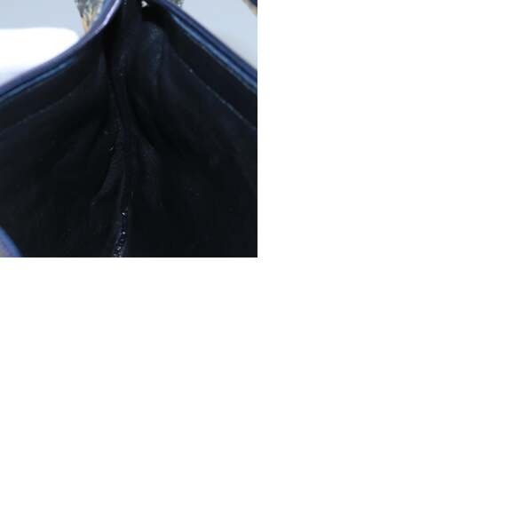 DIOR Trotter Canvas Shoulder Bag Navy Gold - Picture 12 of 12